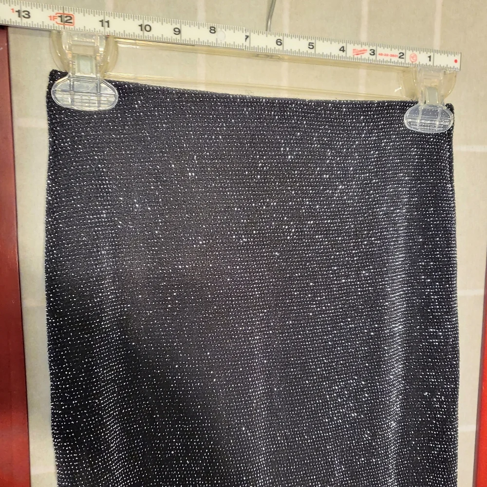 H&M black glitter skirt XS NWT - Picture 3 of 6